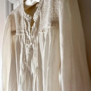 a.n.a BRAND NEW Cream Long Sleeve Blouse